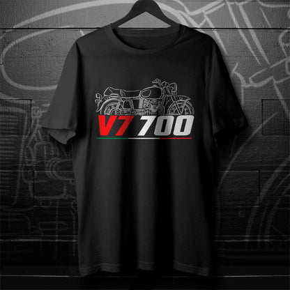 Moto Guzzi V7 700 1965 - 1969 Inspired T-Shirt - Motorcycle Tee Shirt for Riders