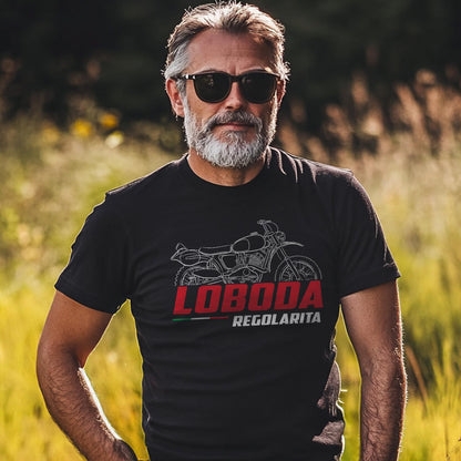 Moto Guzzi Lodola 235 Regolarita Inspired T-Shirt - Motorcycle Tee Shirt for Riders