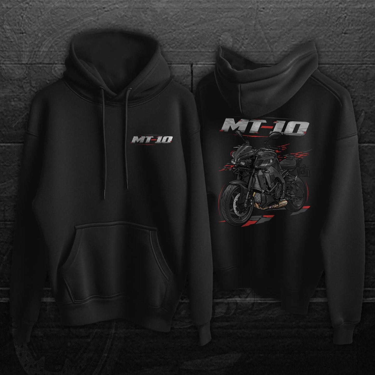 Yamaha MT-10 2022-25 Inspired Hoodies - Motorcycle Sweatshirt for Riders