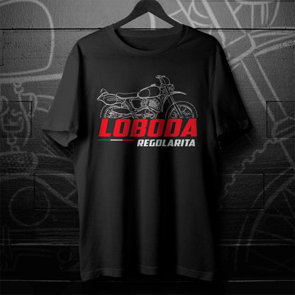 Moto Guzzi Lodola 235 Regolarita Inspired T-Shirt - Motorcycle Tee Shirt for Riders