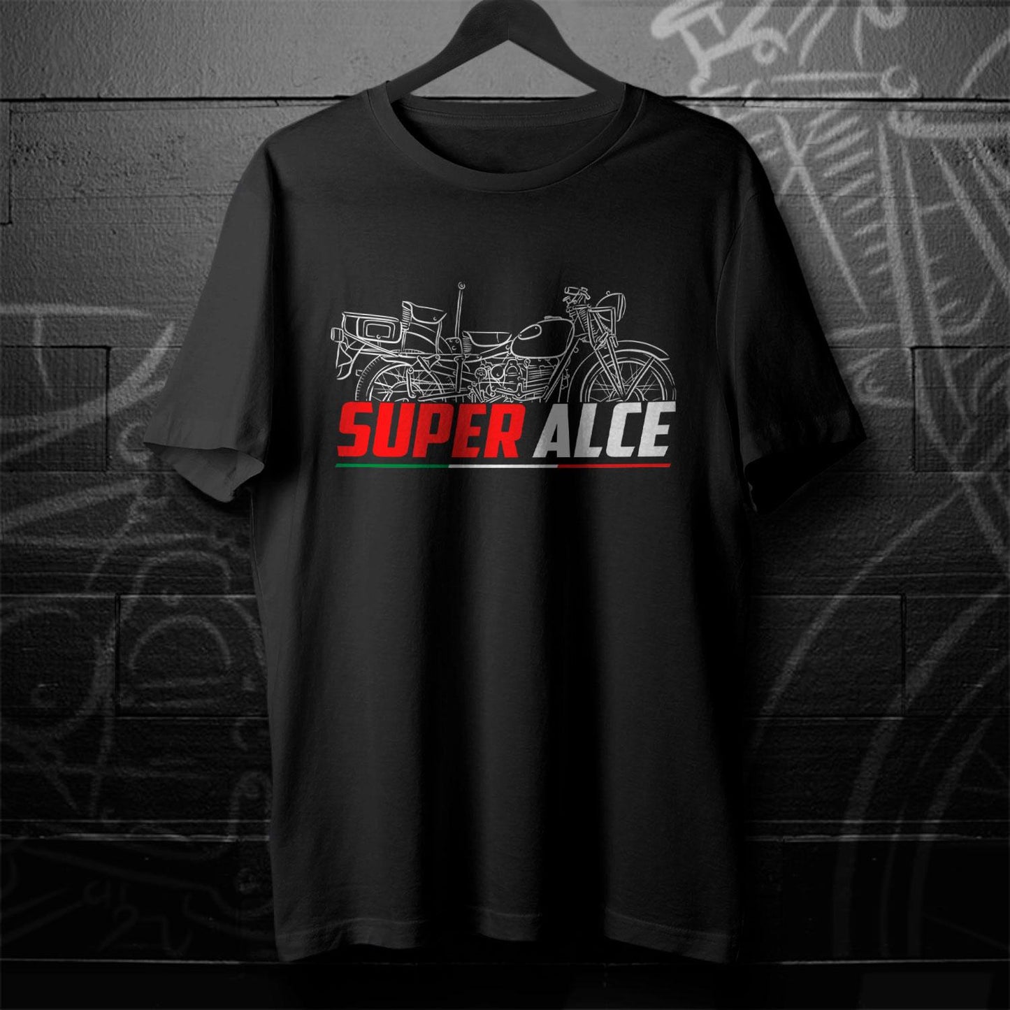 Moto Guzzi Super Alce 1948 - 1958 Inspired T-Shirt - Motorcycle Tee Shirt for Riders