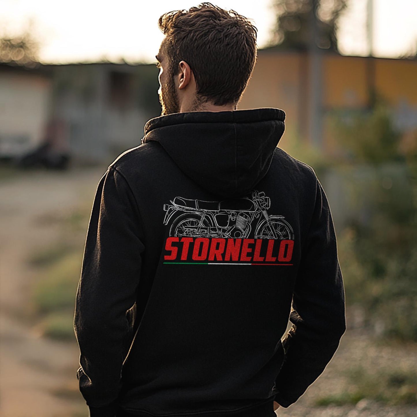 Moto Guzzi Stornello 160 1968 - 1974 Inspired Hoodie - Motorcycle Sweatshirt for Riders