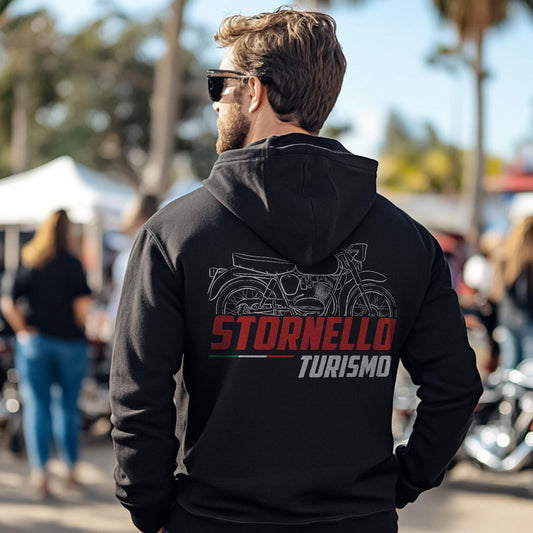 Moto Guzzi Stornello 125 Turismo 1960 - 1968 Inspired Hoodie - Motorcycle Sweatshirt for Riders