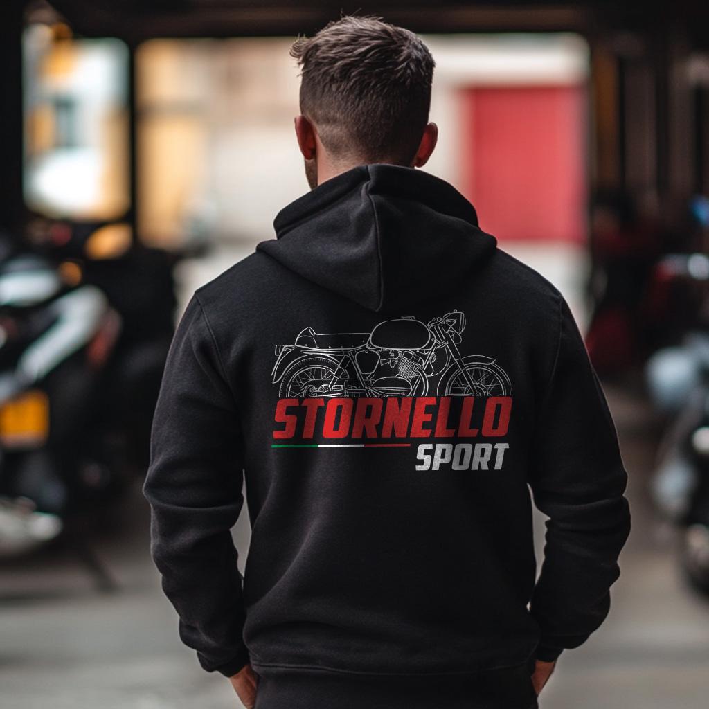 Moto Guzzi Stornello 125 Sport Inspired Hoodie - Motorcycle Sweatshirt for Riders