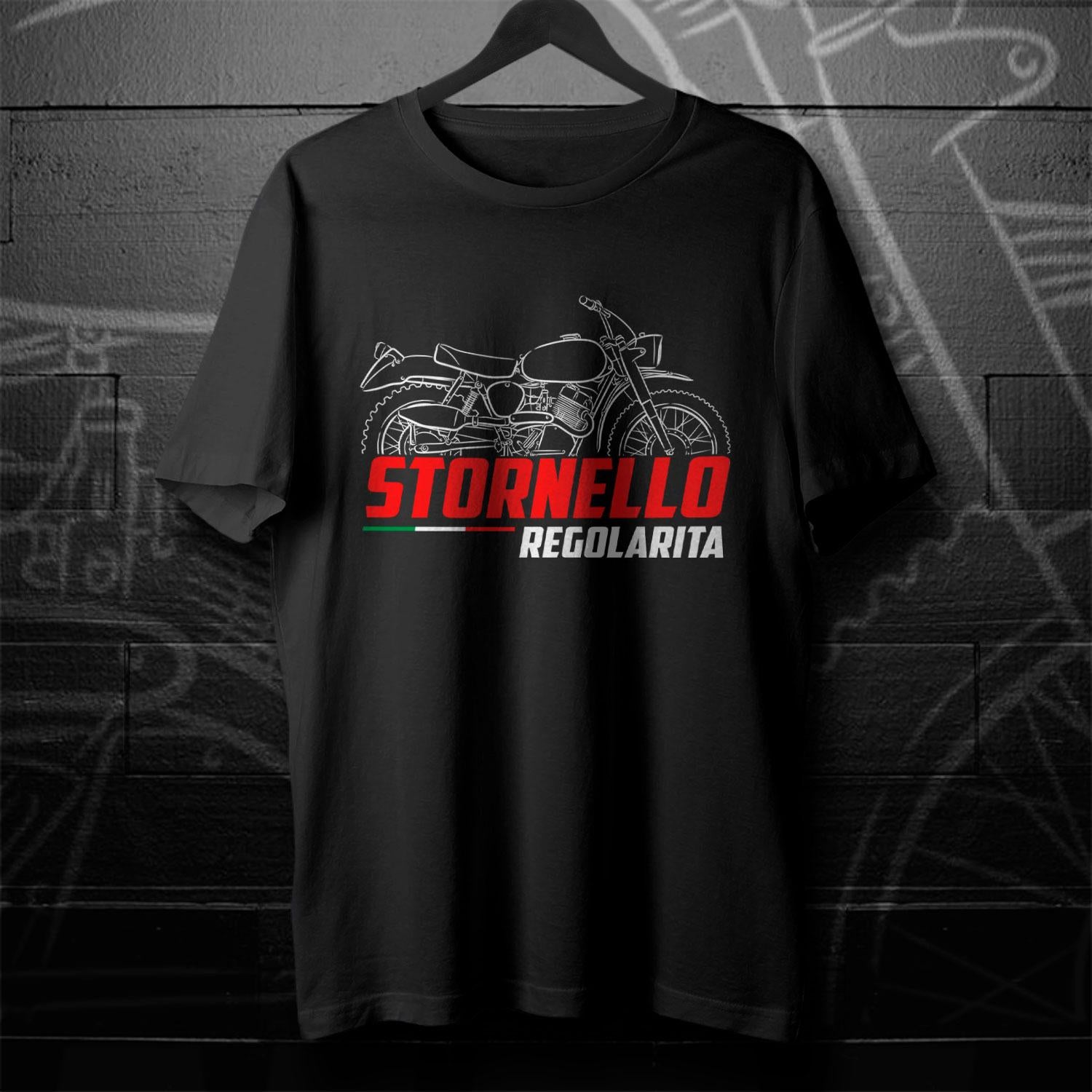 Moto Guzzi Stornello 125 Regolarita Inspired T-Shirt - Motorcycle Tee Shirt for Riders