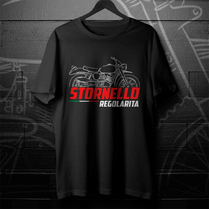 Moto Guzzi Stornello 125 Regolarita Inspired T-Shirt - Motorcycle Tee Shirt for Riders
