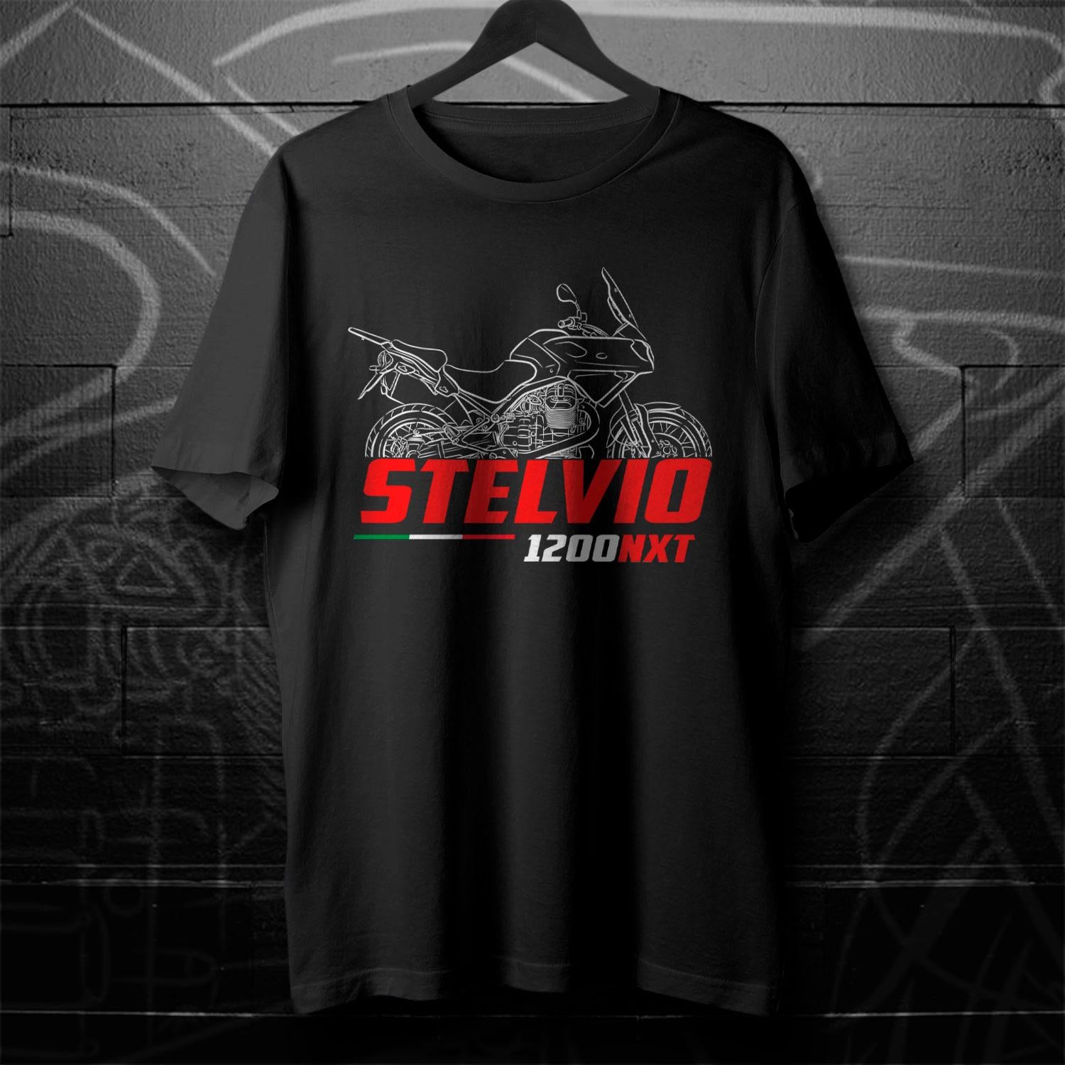 Moto Guzzi Stelvio 1200 NTX Inspired T-Shirt - Motorcycle Tee Shirt for Riders