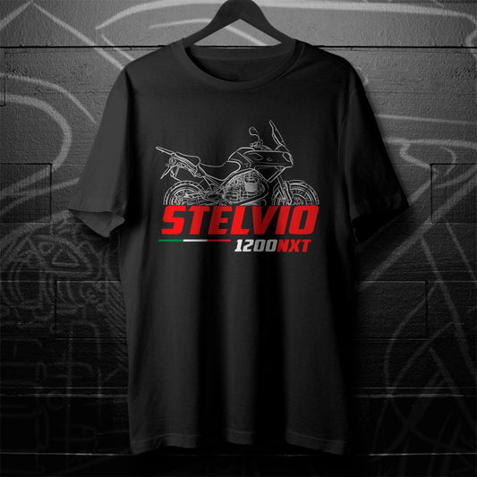 Moto Guzzi Stelvio 1200 NTX Inspired T-Shirt - Motorcycle Tee Shirt for Riders