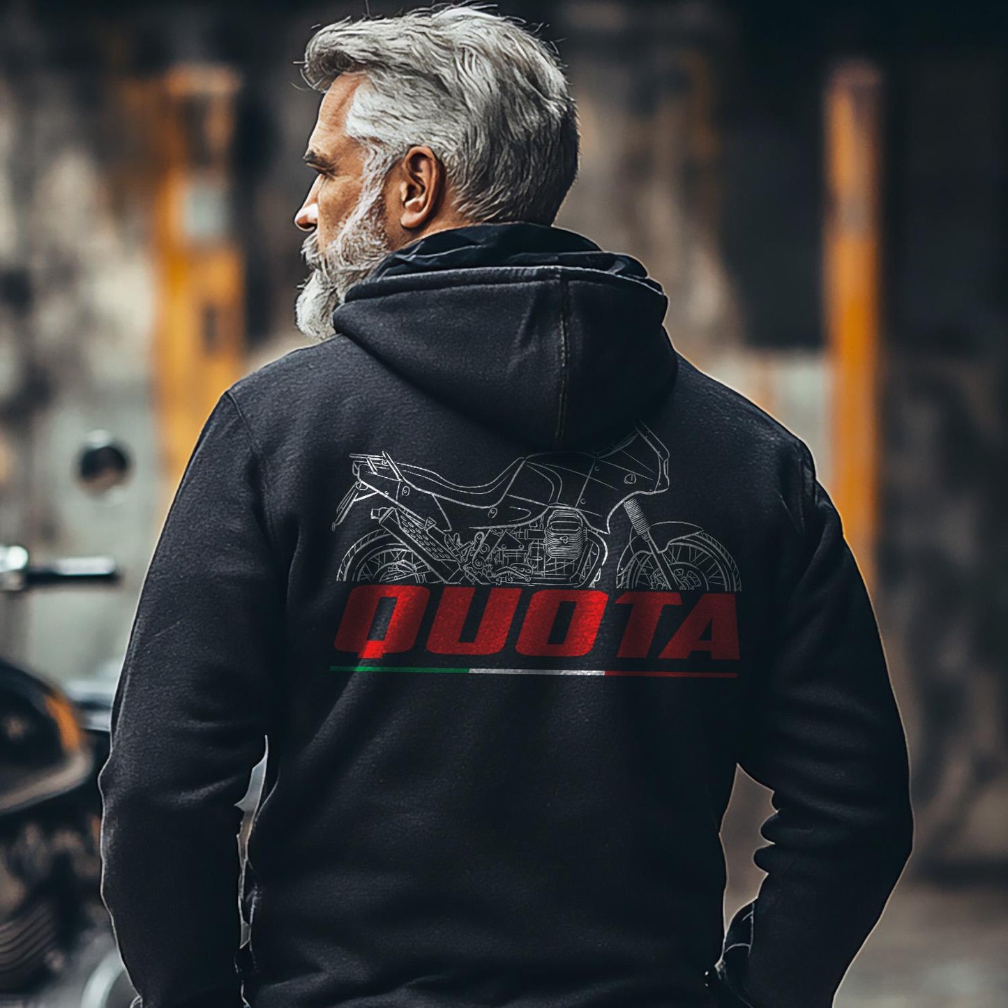 Moto Guzzi Quota 1100ES 1998 - 2001 Inspired Hoodie - Motorcycle Sweatshirt for Riders