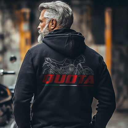 Moto Guzzi Quota 1100ES 1998 - 2001 Inspired Hoodie - Motorcycle Sweatshirt for Riders