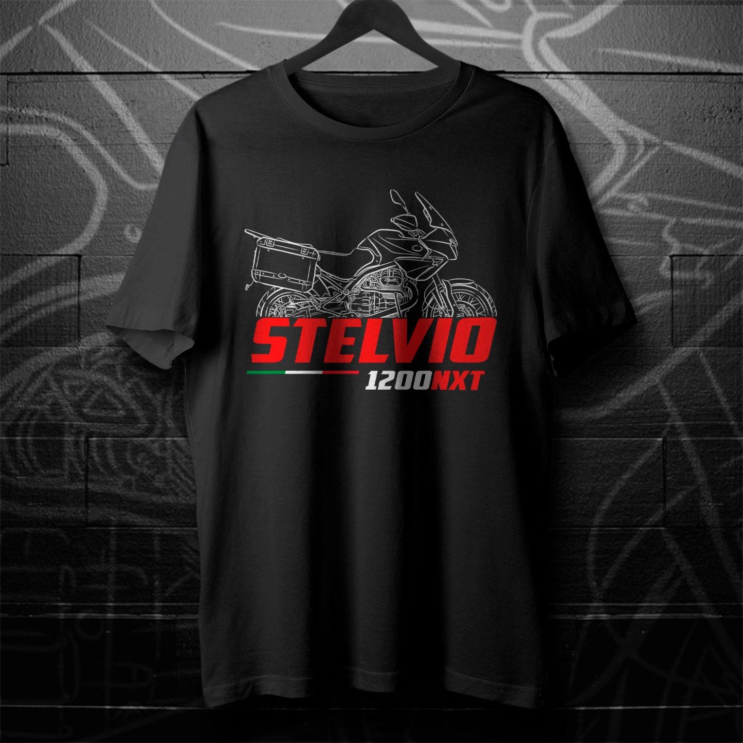 Moto Guzzi Stelvio 1200 NTX Inspired T-Shirt - Motorcycle Tee Shirt for Riders