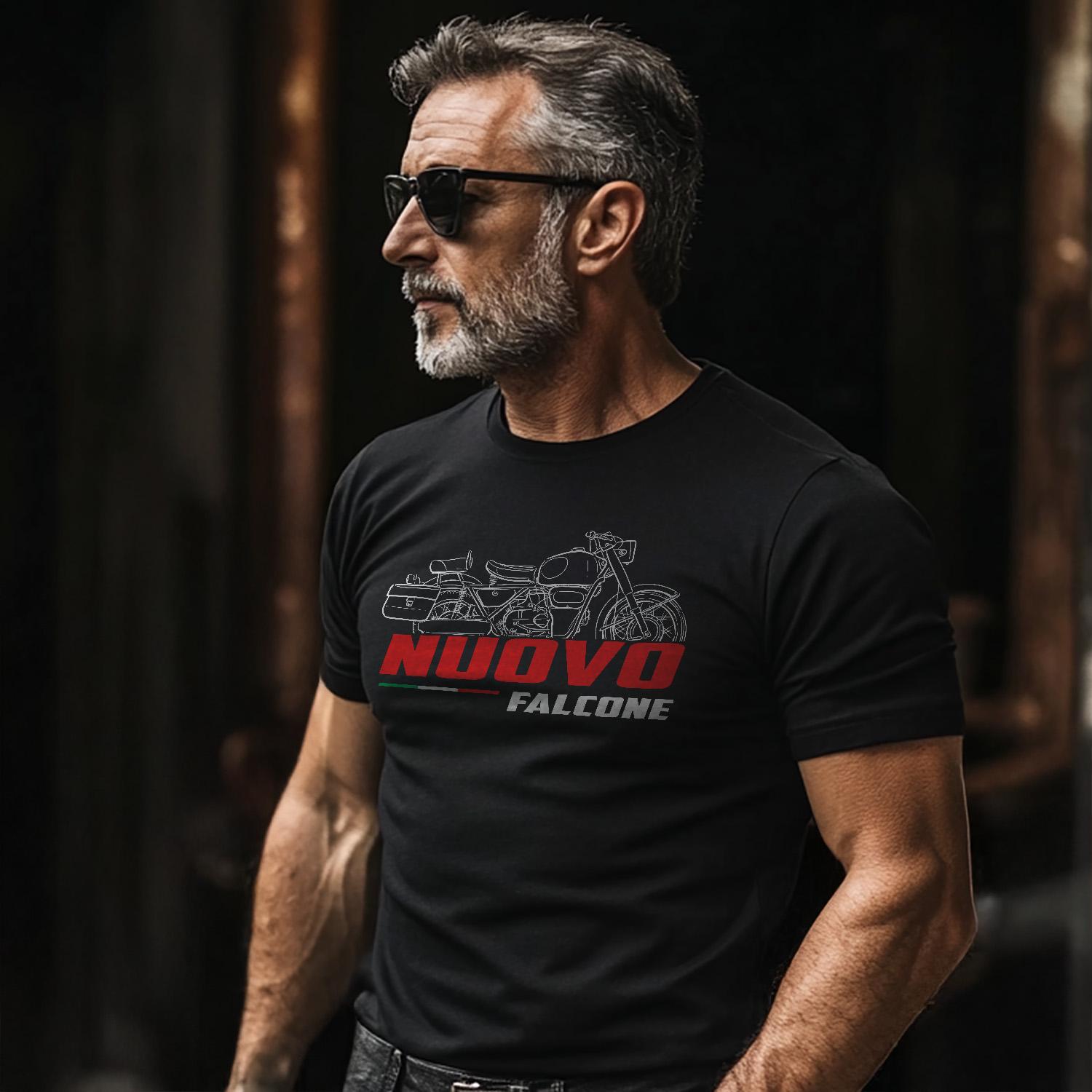 Moto Guzzi Nuovo Falcone Inspired T-Shirt - Motorcycle Tee Shirt for Riders