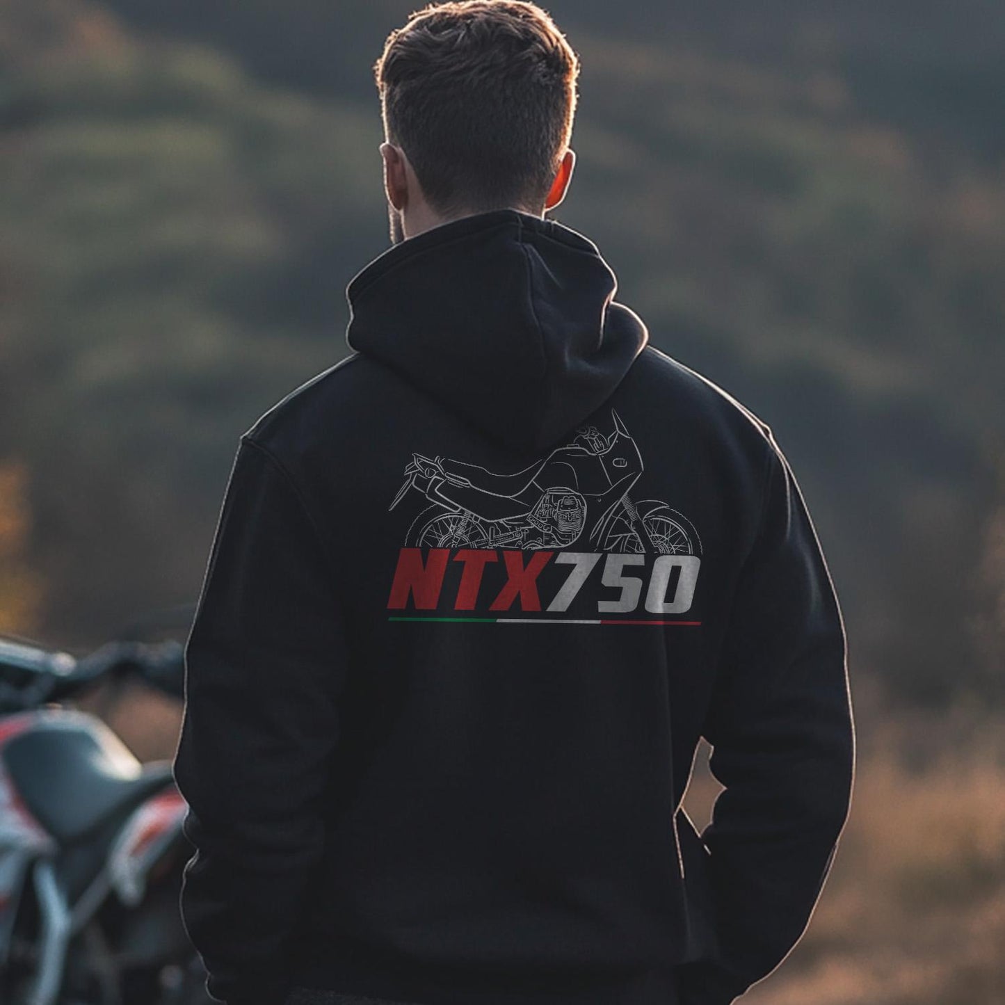Moto Guzzi NTX 750 1990 - 1995 Inspired Hoodie - Motorcycle Sweatshirt for Riders