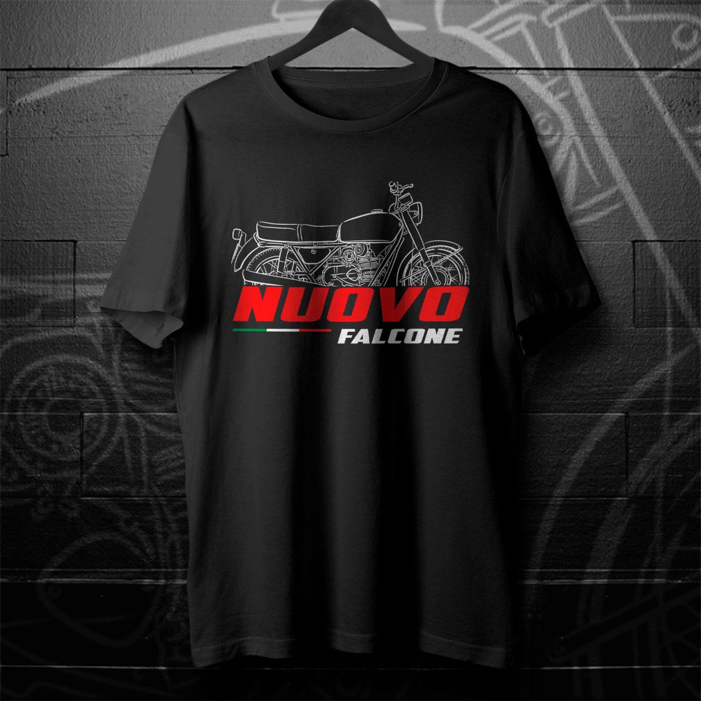 Moto Guzzi Nuovo Falcone Inspired T-Shirt - Motorcycle Tee Shirt for Riders