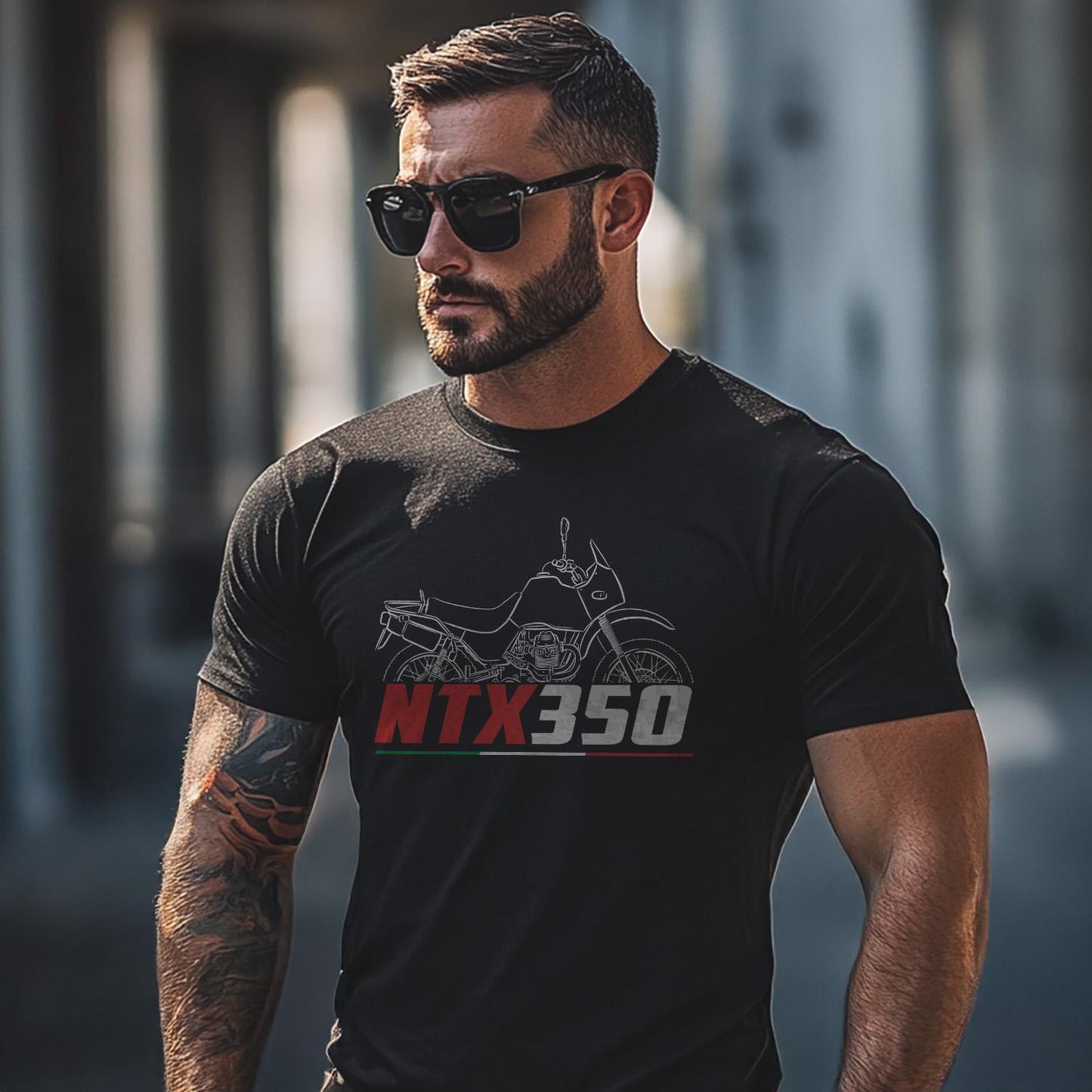 Moto Guzzi NTX 350 1987 - 1990 Inspired T-Shirt - Motorcycle Tee Shirt for Riders