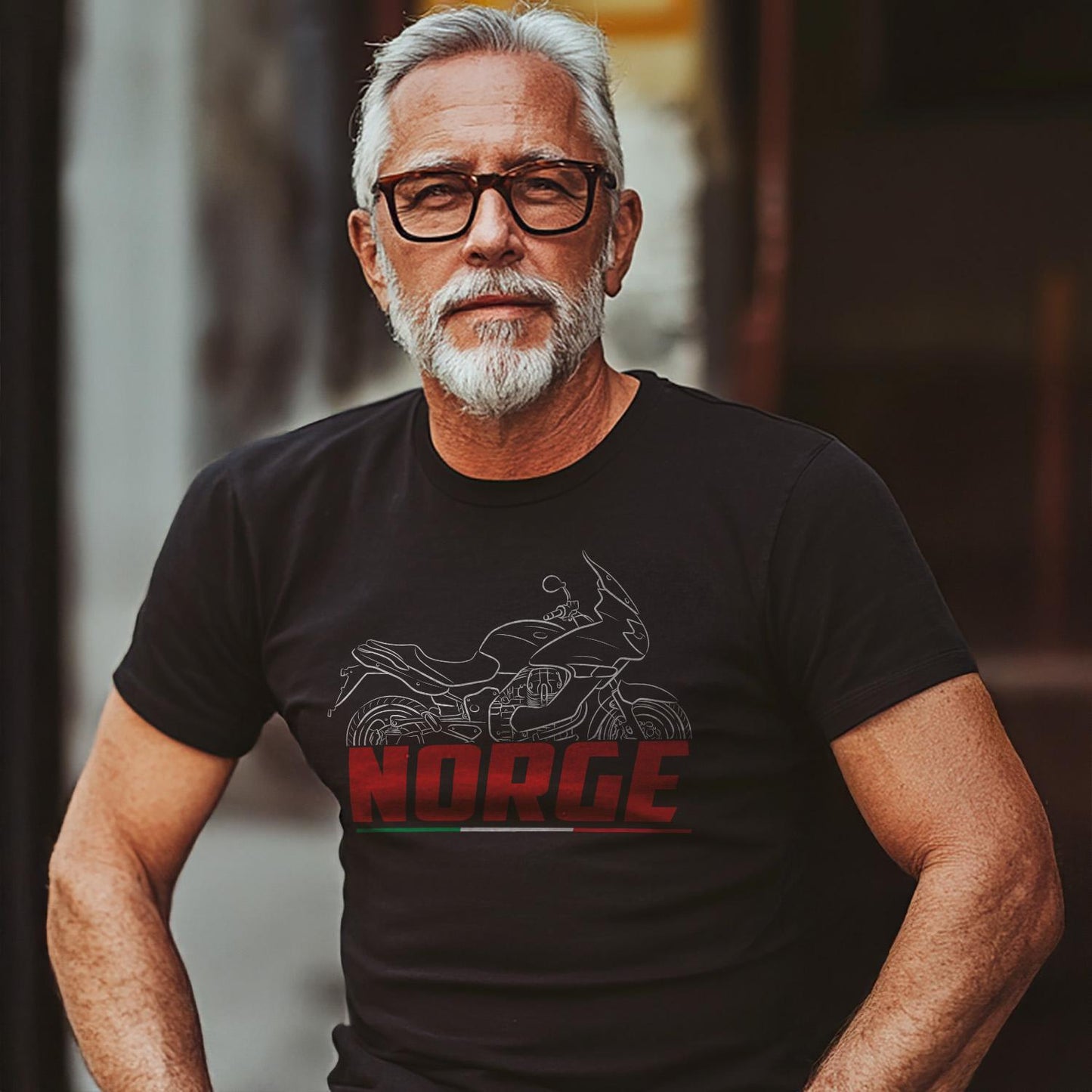 Moto Guzzi Norge 850 Inspired T-Shirt - Motorcycle Tee Shirt for Riders