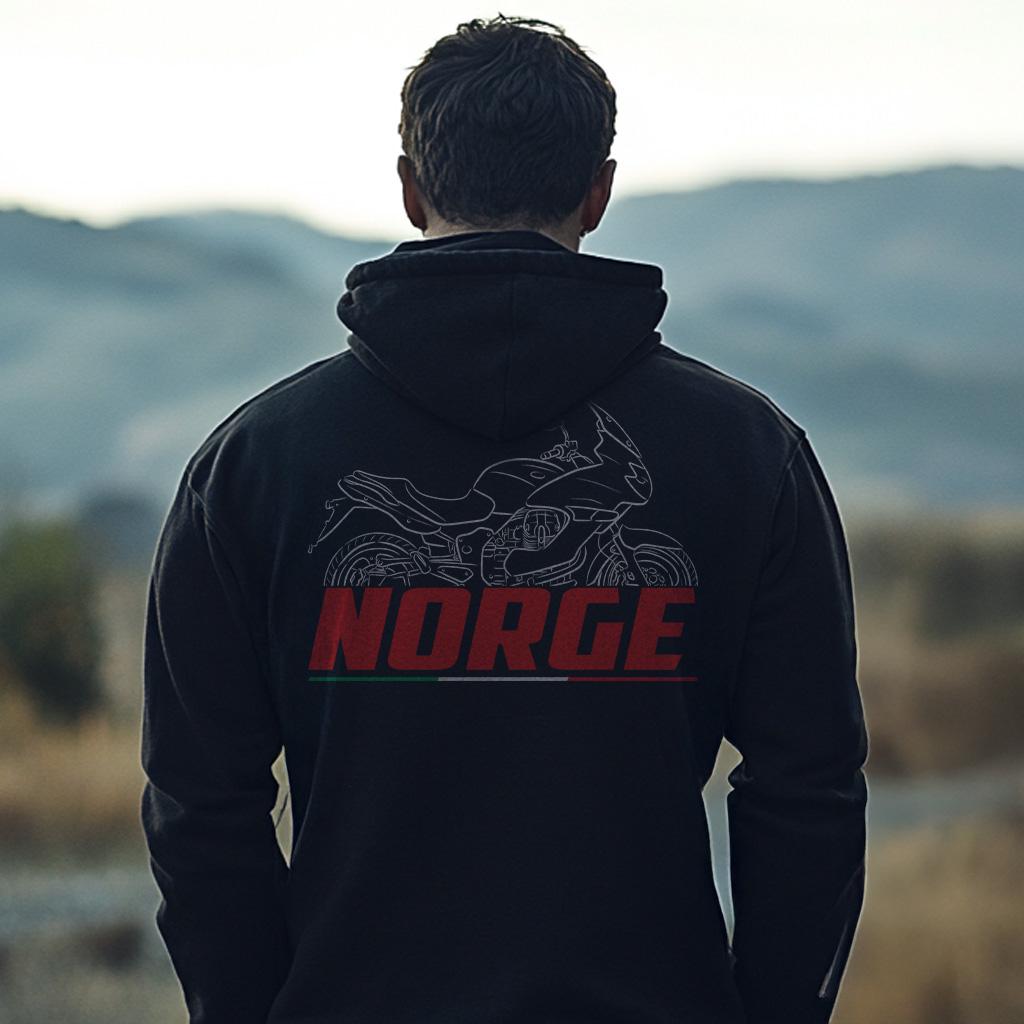 Moto Guzzi Norge 850 Inspired Hoodie - Motorcycle Sweatshirt for Riders