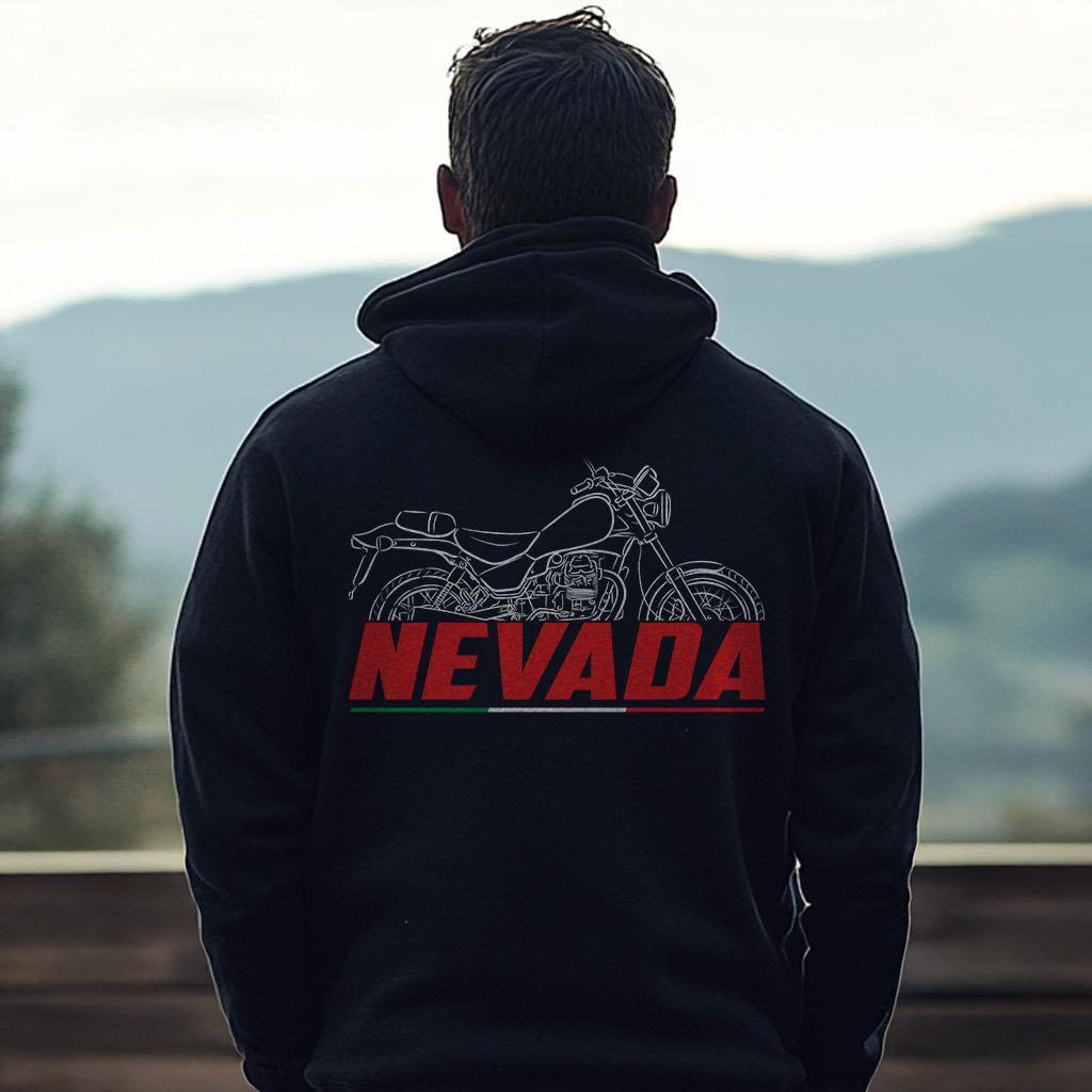 Moto Guzzi Nevada 750 Inspired Hoodie - Motorcycle Sweatshirt for Riders