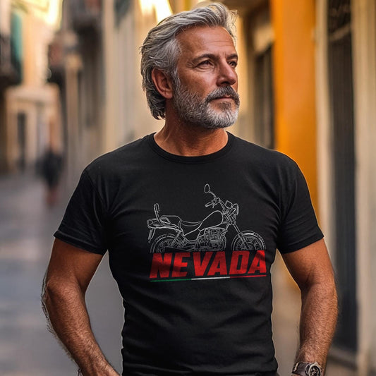 Moto Guzzi Nevada 350 1991 - 1999 Inspired T-Shirt - Motorcycle Tee Shirt for Riders