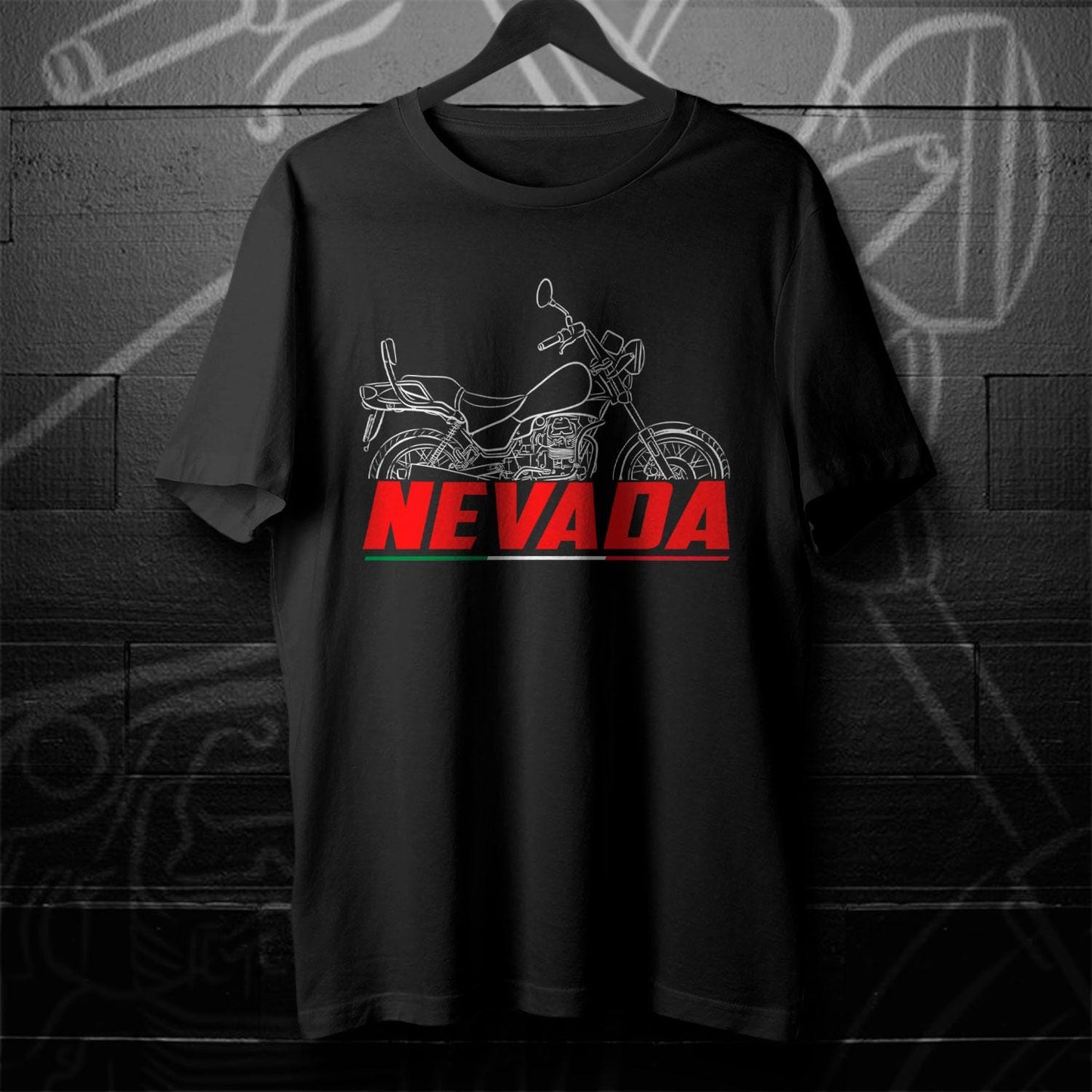 Moto Guzzi Nevada 350 1991 - 1999 Inspired T-Shirt - Motorcycle Tee Shirt for Riders