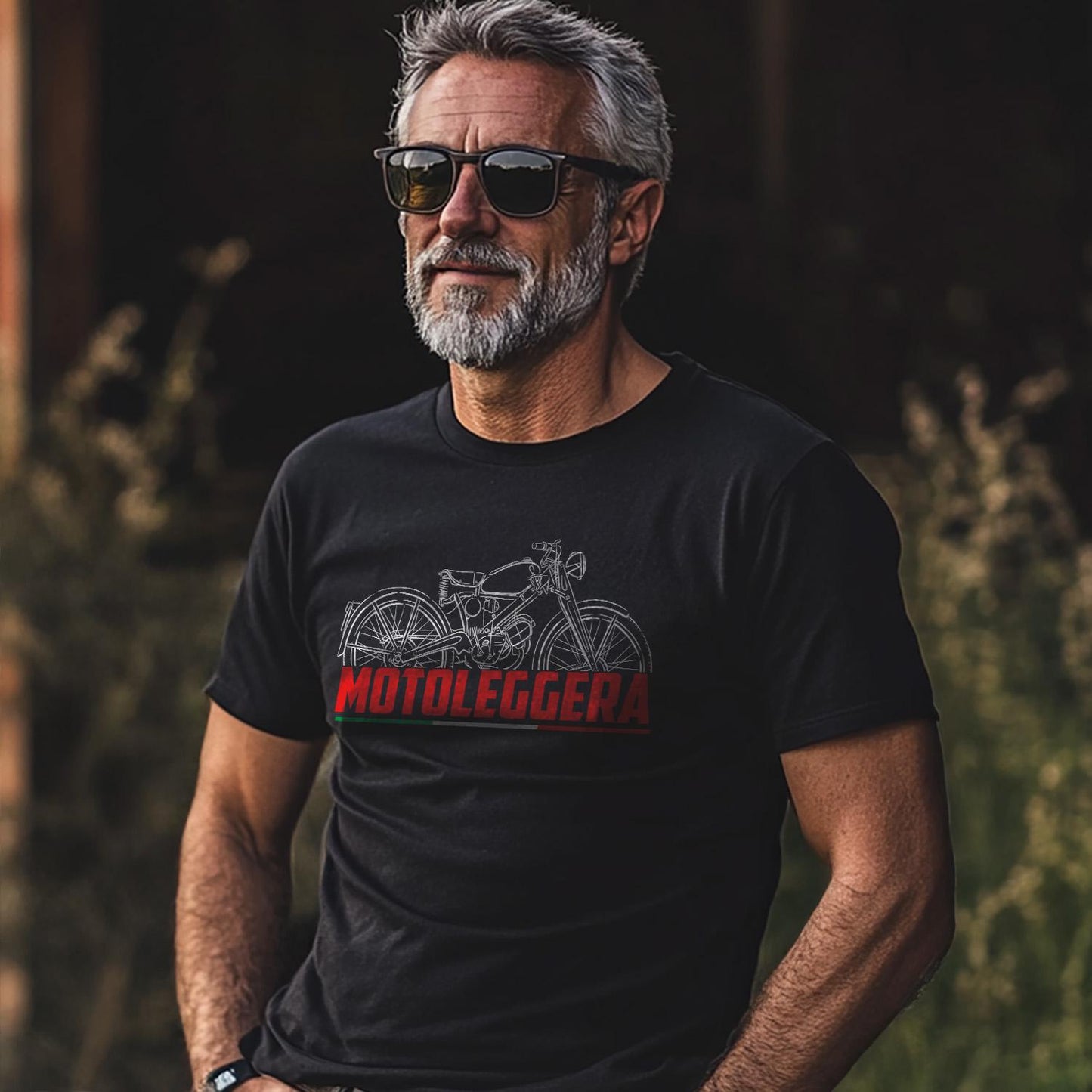 Moto Guzzi Motoleggera 65 1946 - 1954 Inspired T-Shirt - Motorcycle Tee Shirt for Riders