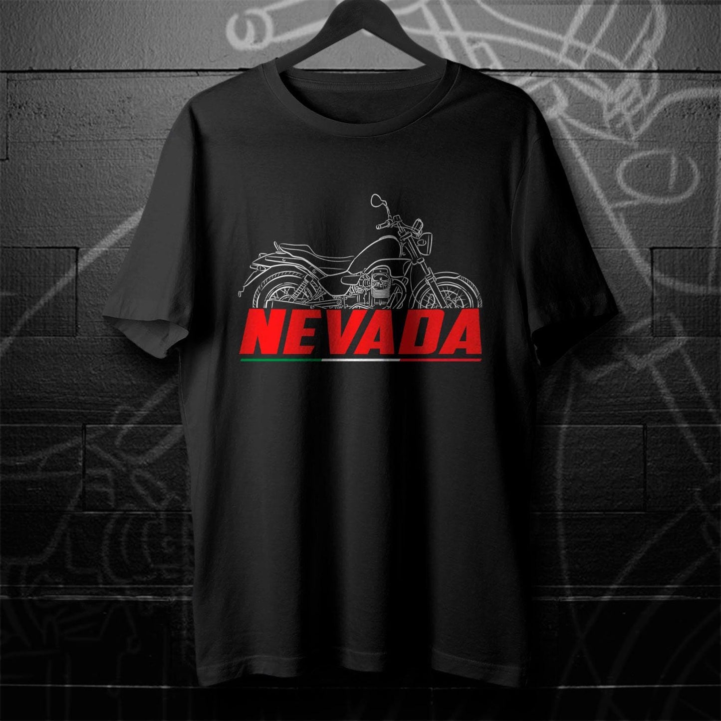 Moto Guzzi Nevada 750 Inspired T-Shirt - Motorcycle Tee Shirt for Riders