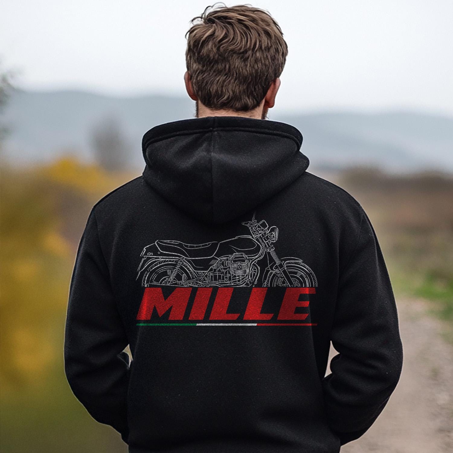 Moto Guzzi Mille GT 1000 1987 - 1994 Inspired Hoodie - Motorcycle Sweatshirt for Riders