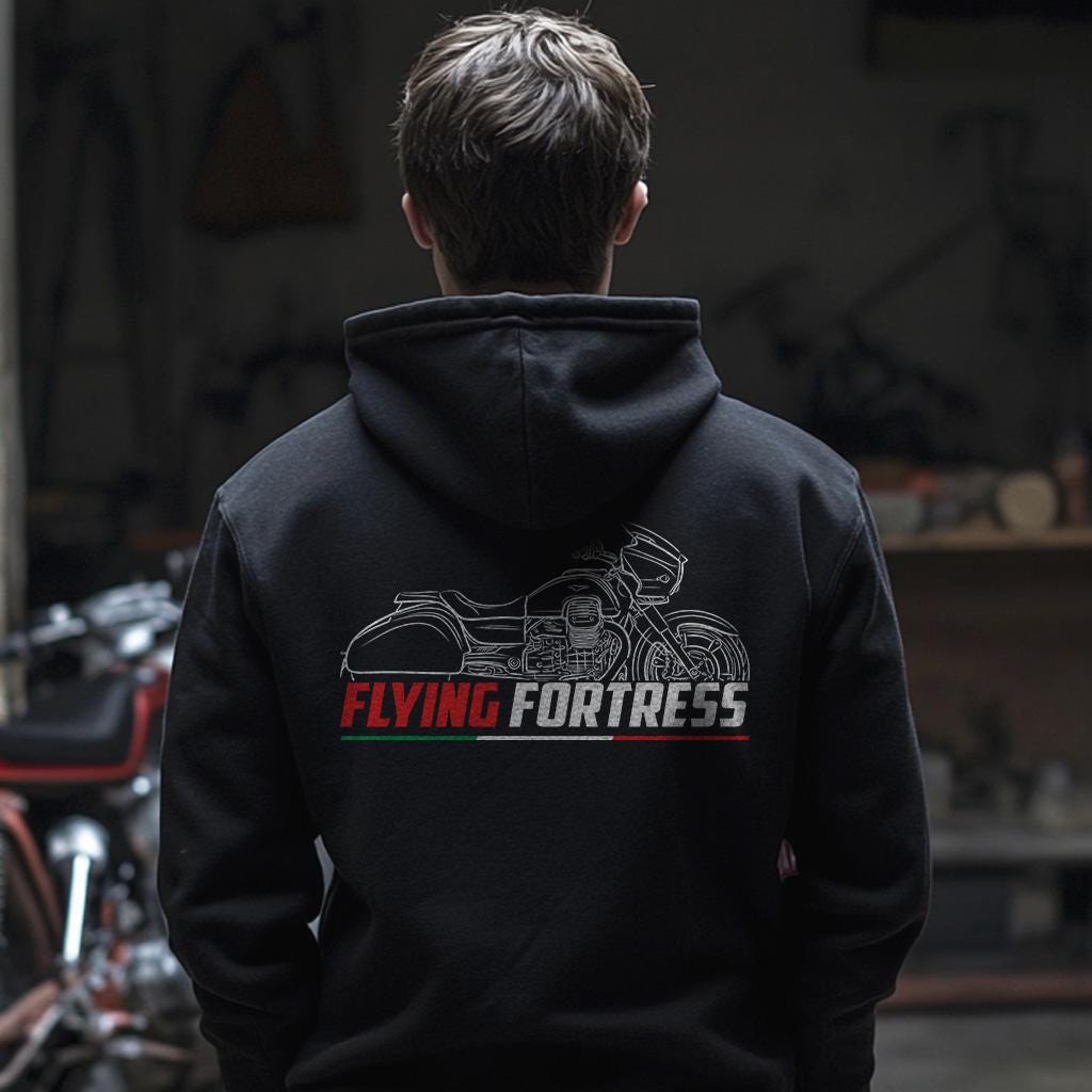 Moto Guzzi MGX-21 Flying Fortress 2016 - 2020 Inspired Hoodie - Motorcycle Sweatshirt for Riders