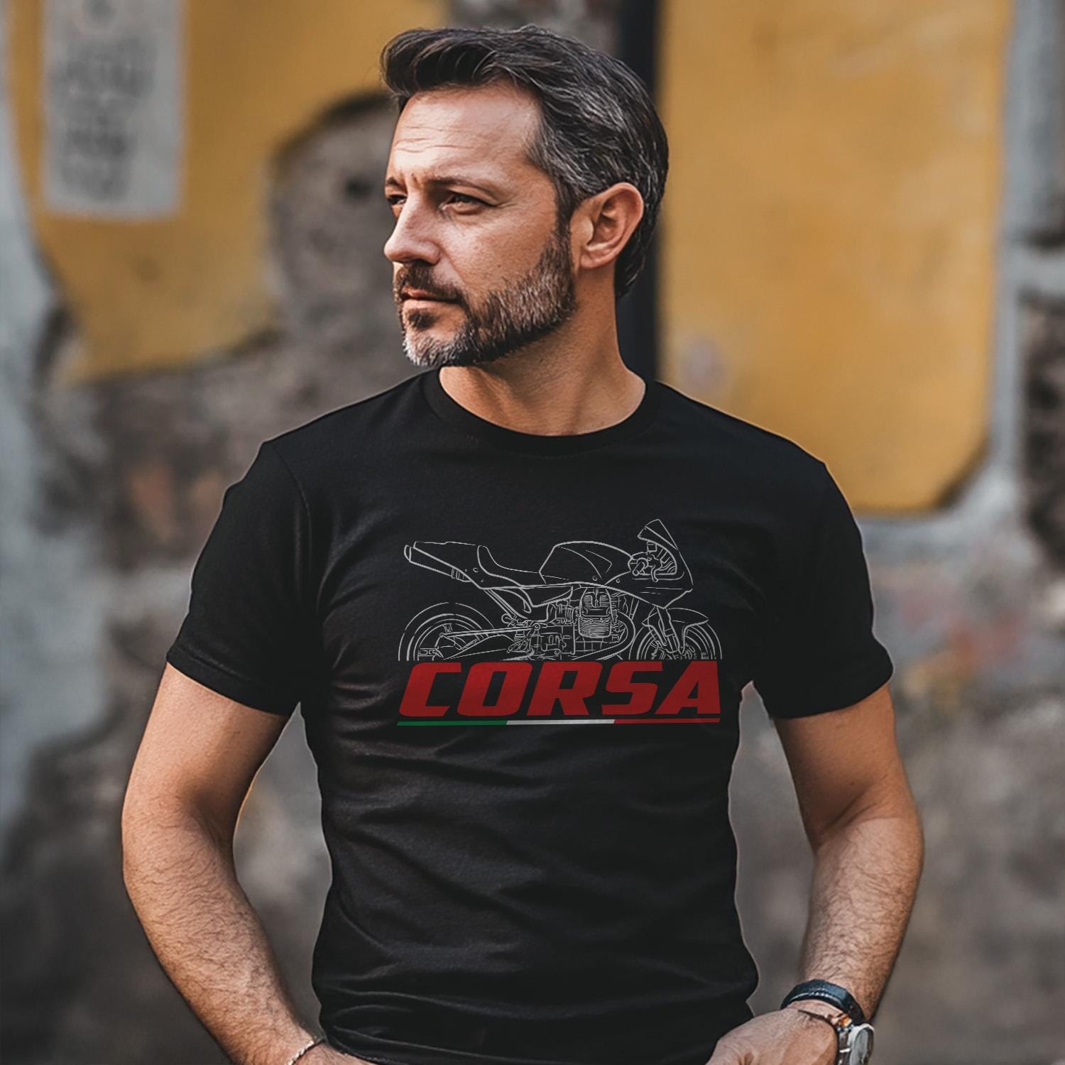 Moto Guzzi MGS-01 Corsa 2004 Inspired T-Shirt - Motorcycle Tee Shirt for Riders