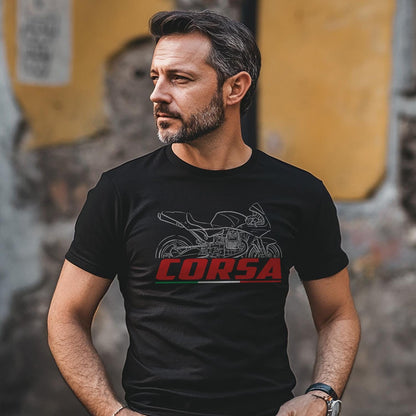 Moto Guzzi MGS-01 Corsa 2004 Inspired T-Shirt - Motorcycle Tee Shirt for Riders