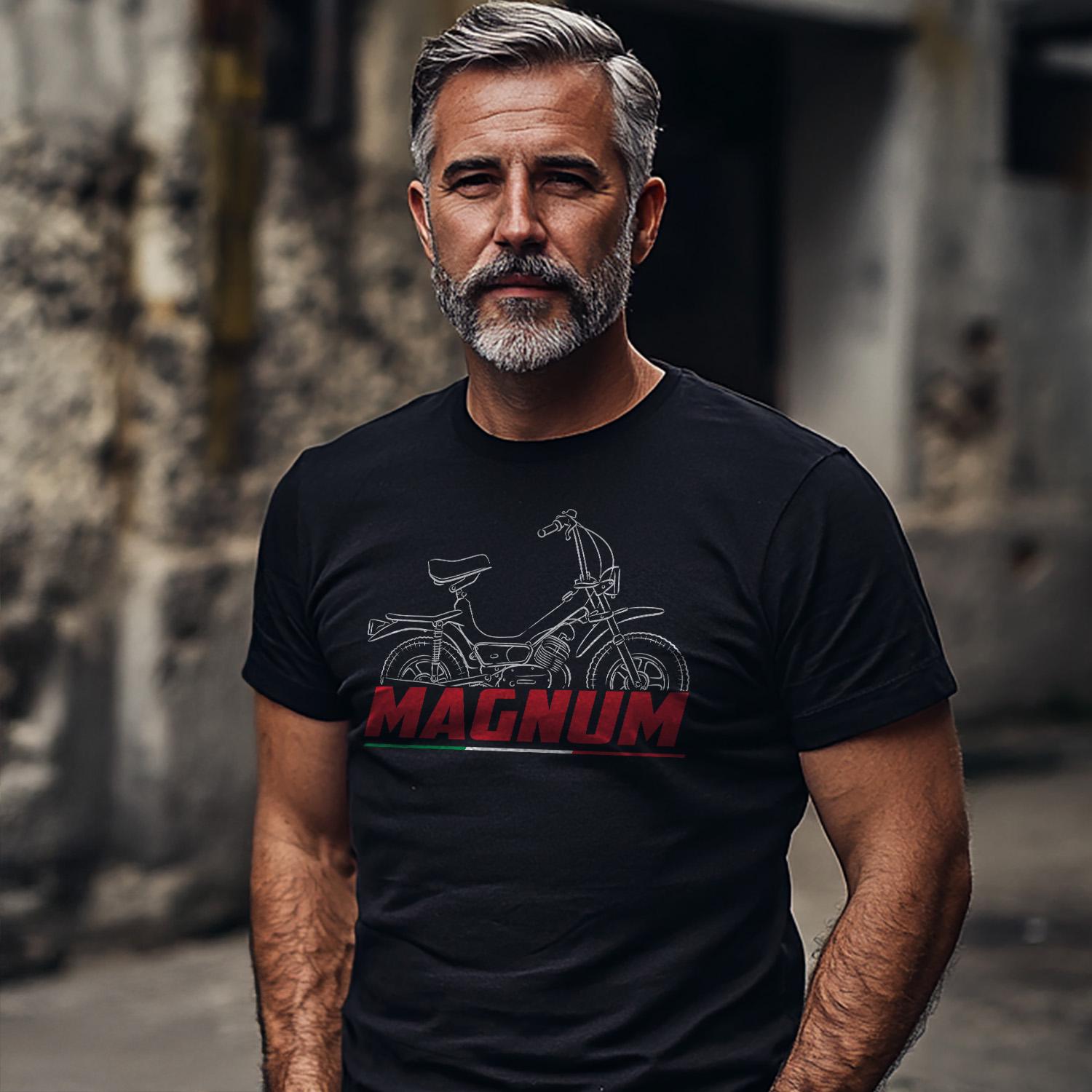 Moto Guzzi Magnum 50 1976 - 1979 Inspired T-Shirt - Motorcycle Tee Shirt for Riders