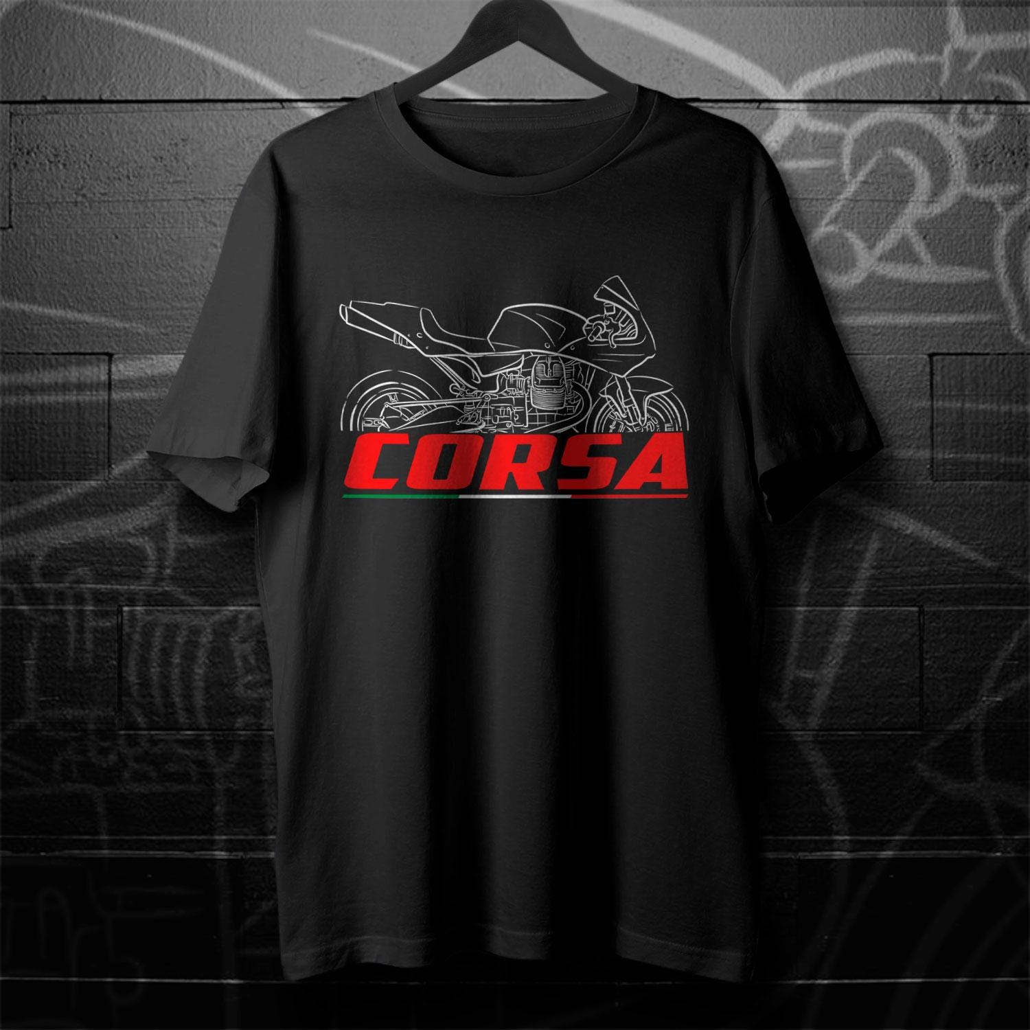 Moto Guzzi MGS-01 Corsa 2004 Inspired T-Shirt - Motorcycle Tee Shirt for Riders
