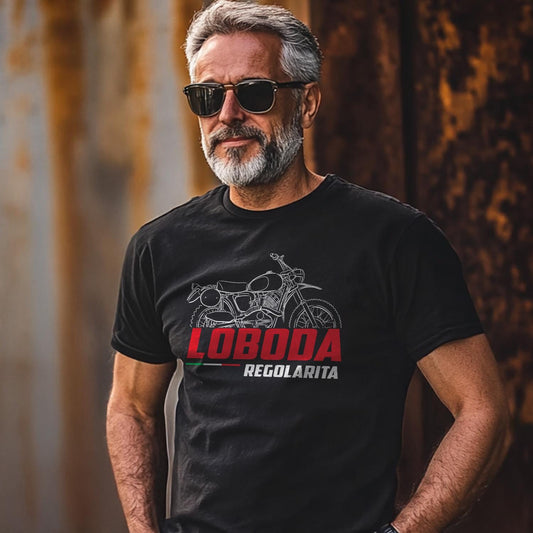 Moto Guzzi Lodola 250 Regolarita 1961 - 1963 Inspired T-Shirt - Motorcycle Tee Shirt for Riders