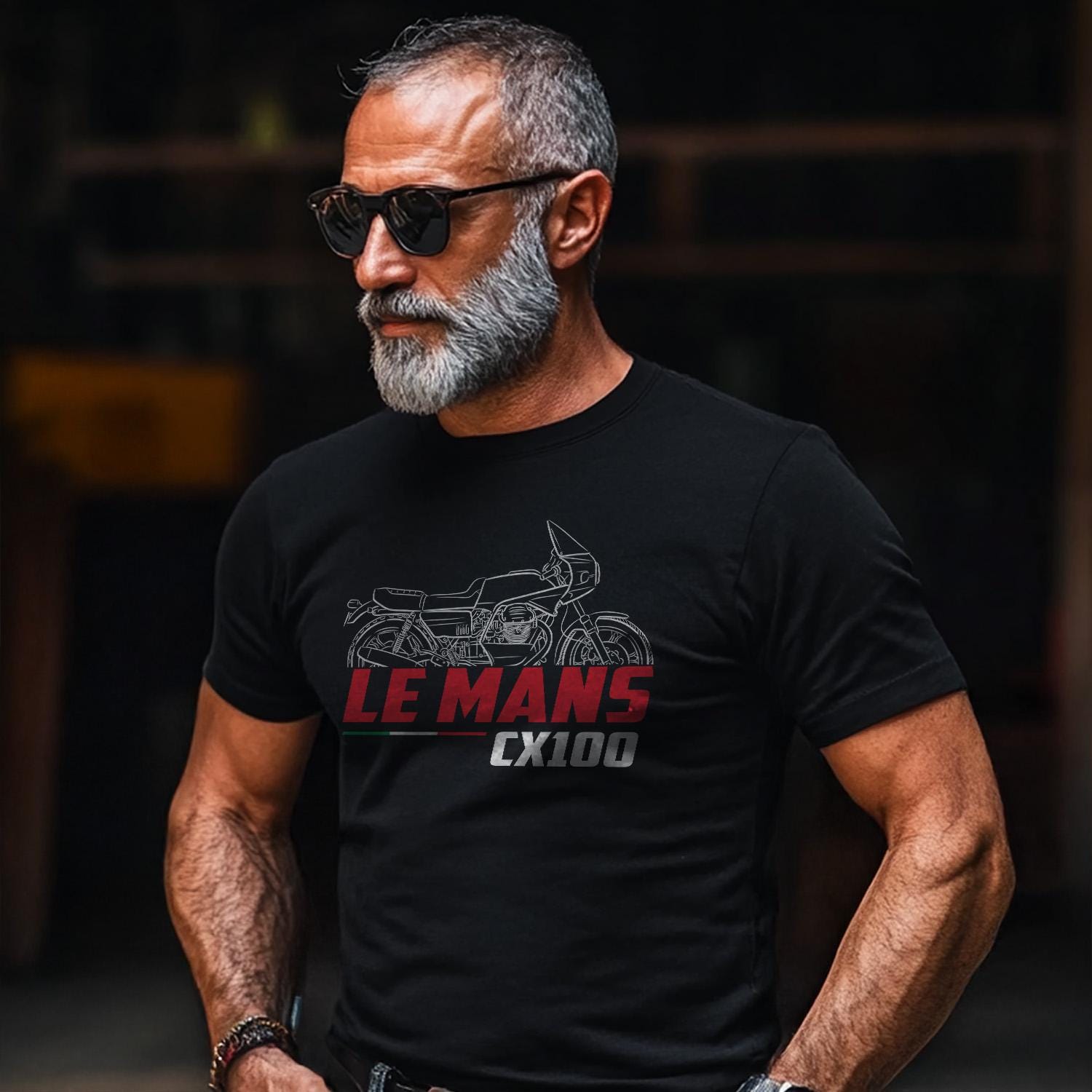 Moto Guzzi Le Mans CX100 1979 - 1982 Inspired T-Shirt - Motorcycle Tee Shirt for Riders
