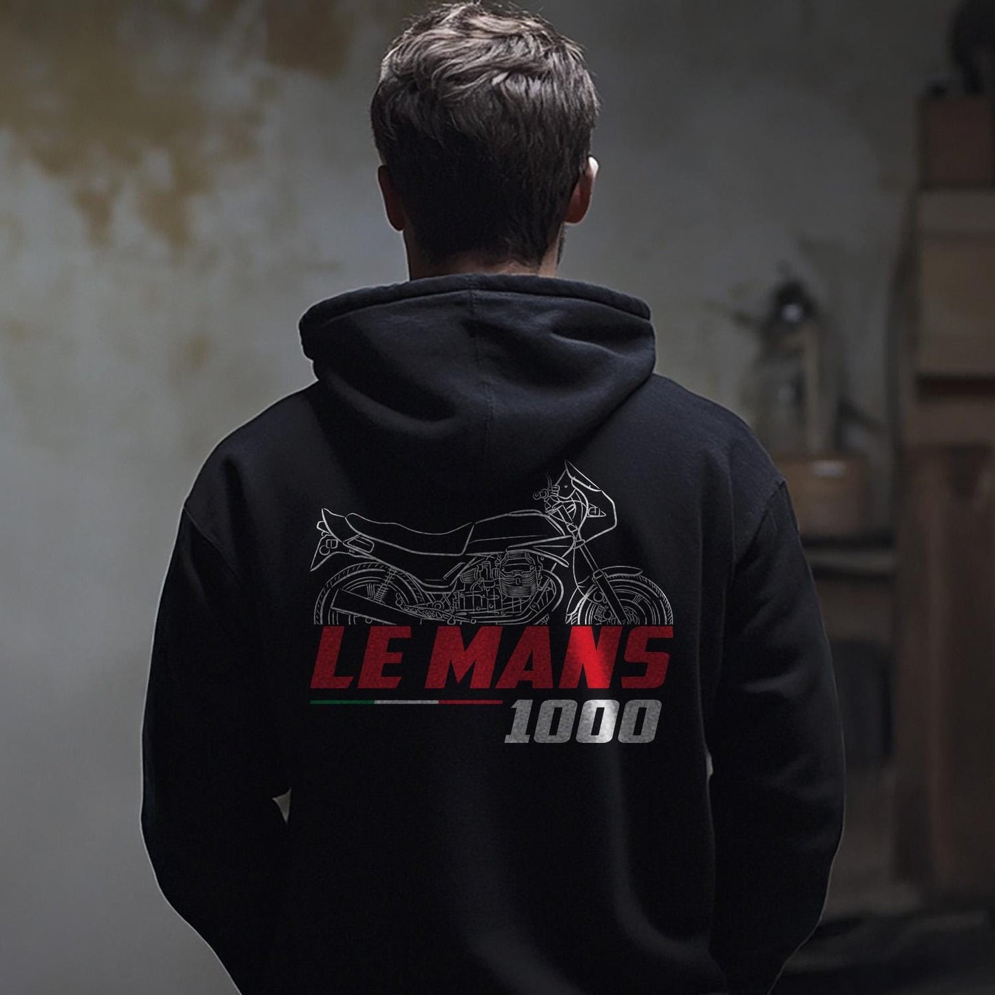 Moto Guzzi Le Mans 1000 MK Inspired Hoodie - Motorcycle Sweatshirt for Riders