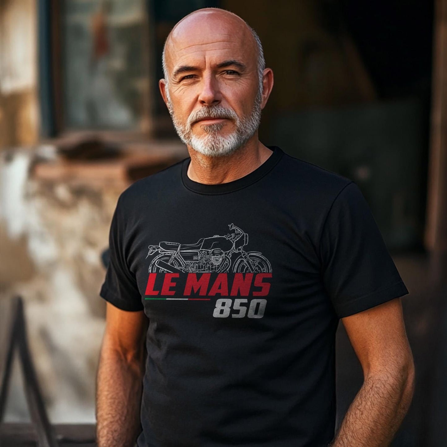 Moto Guzzi 850 Le Mans 1975 - 1978 Inspired T-Shirt - Motorcycle Tee Shirt for Riders