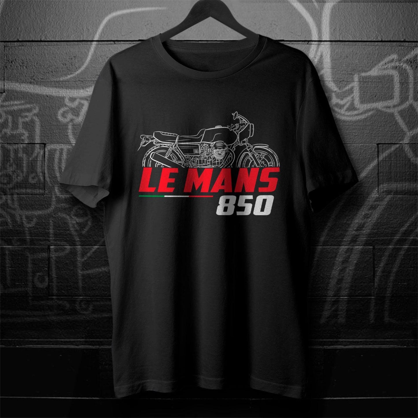 Moto Guzzi 850 Le Mans 1975 - 1978 Inspired T-Shirt - Motorcycle Tee Shirt for Riders