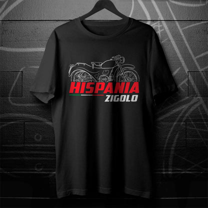 Moto Guzzi Hispania 98 Zigolo Inspired T-Shirt - Motorcycle Tee Shirt for Riders