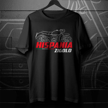 Moto Guzzi Hispania 98 Zigolo Inspired T-Shirt - Motorcycle Tee Shirt for Riders