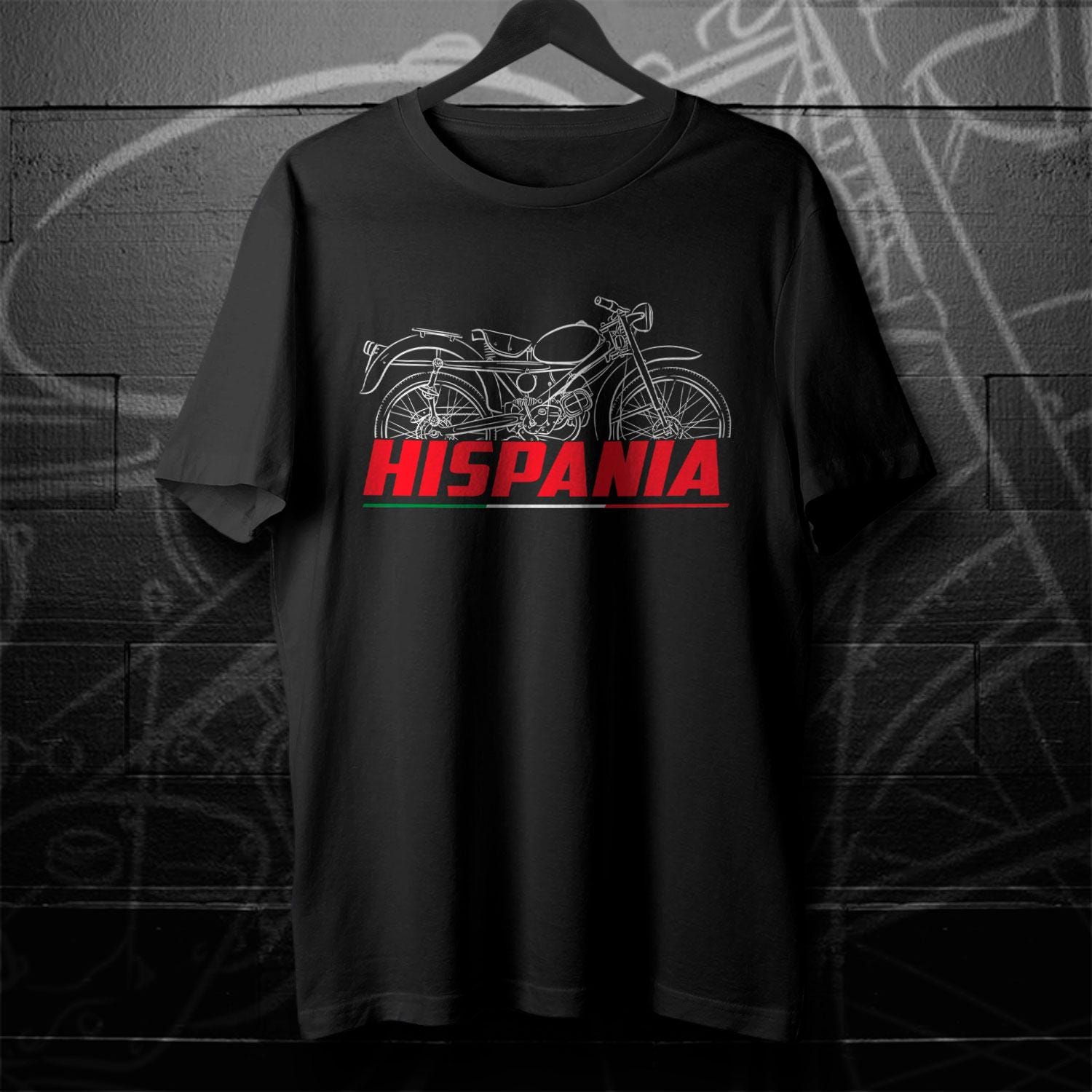 Moto Guzzi Hispania 73 1959 - 1966 Inspired T-Shirt - Motorcycle Tee Shirt for Riders
