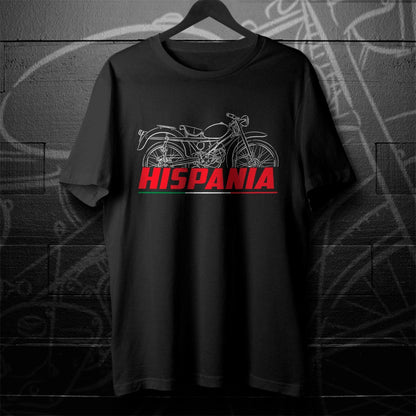Moto Guzzi Hispania 73 1959 - 1966 Inspired T-Shirt - Motorcycle Tee Shirt for Riders