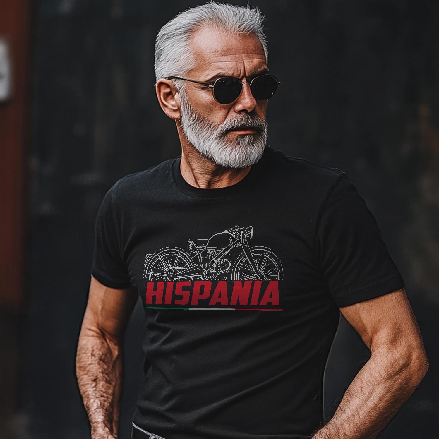 Moto Guzzi Hispania 49 1962 - 1965 Inspired T-Shirt - Motorcycle Tee Shirt for Riders