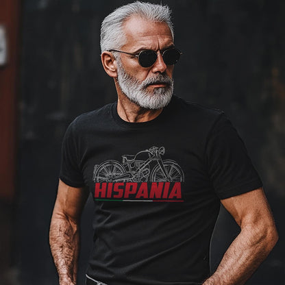 Moto Guzzi Hispania 49 1962 - 1965 Inspired T-Shirt - Motorcycle Tee Shirt for Riders