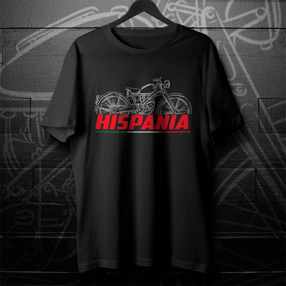 Moto Guzzi Hispania 65 1948 - 1963 Inspired T-Shirt - Motorcycle Tee Shirt for Riders