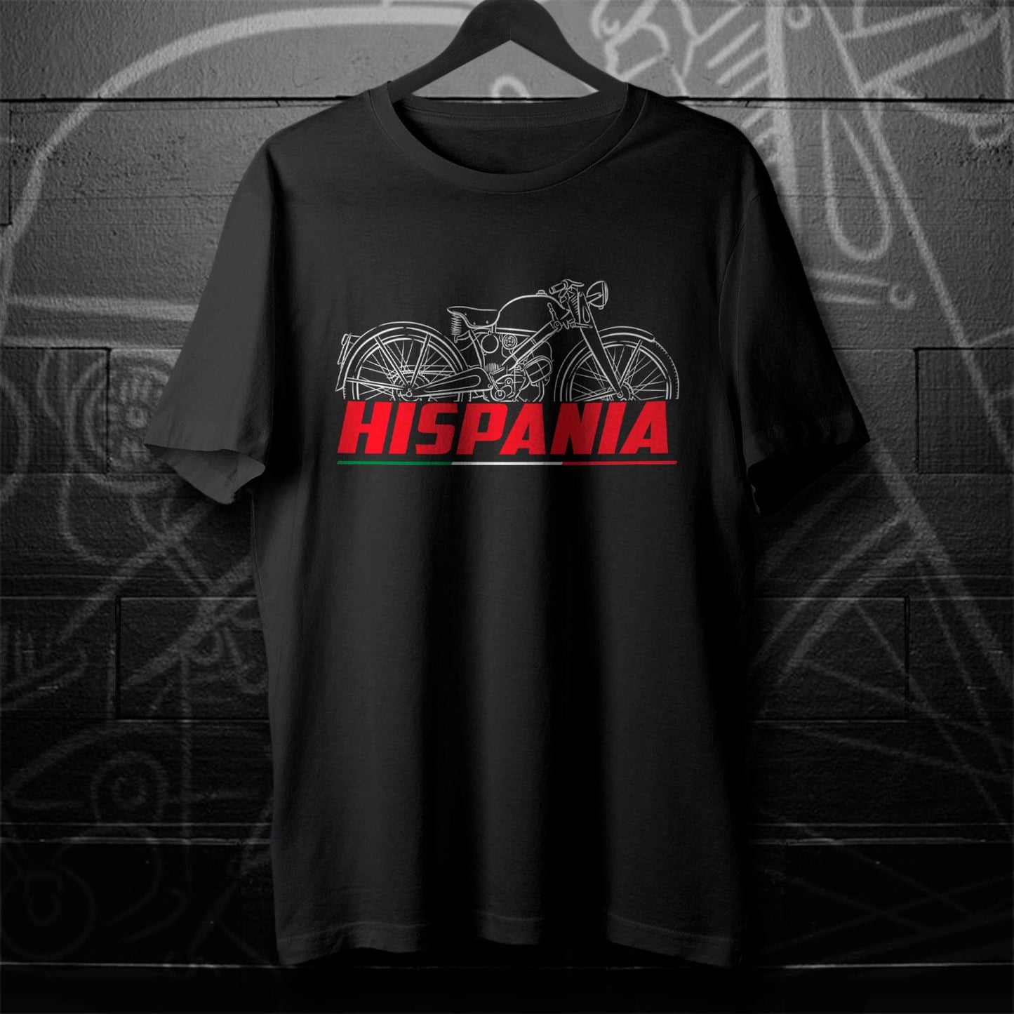 Moto Guzzi Hispania 49 1962 - 1965 Inspired T-Shirt - Motorcycle Tee Shirt for Riders