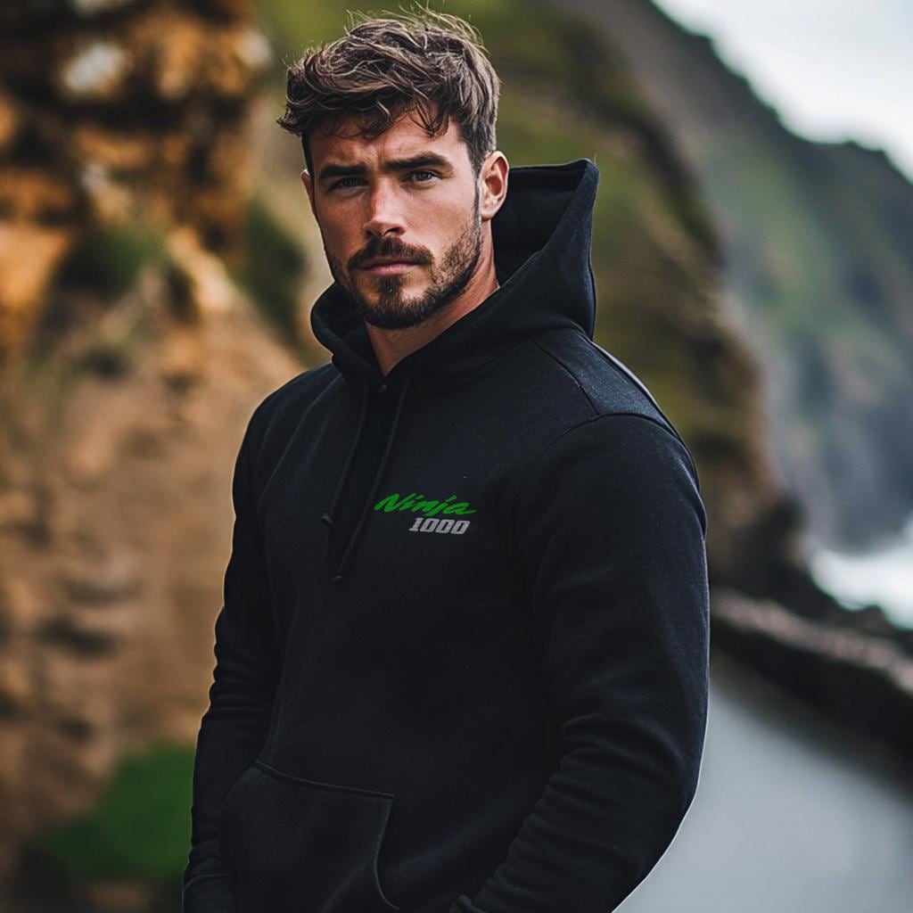 Kawasaki Ninja 1000 Inspired Hoodie - Motorcycle Sweatshirt for Riders