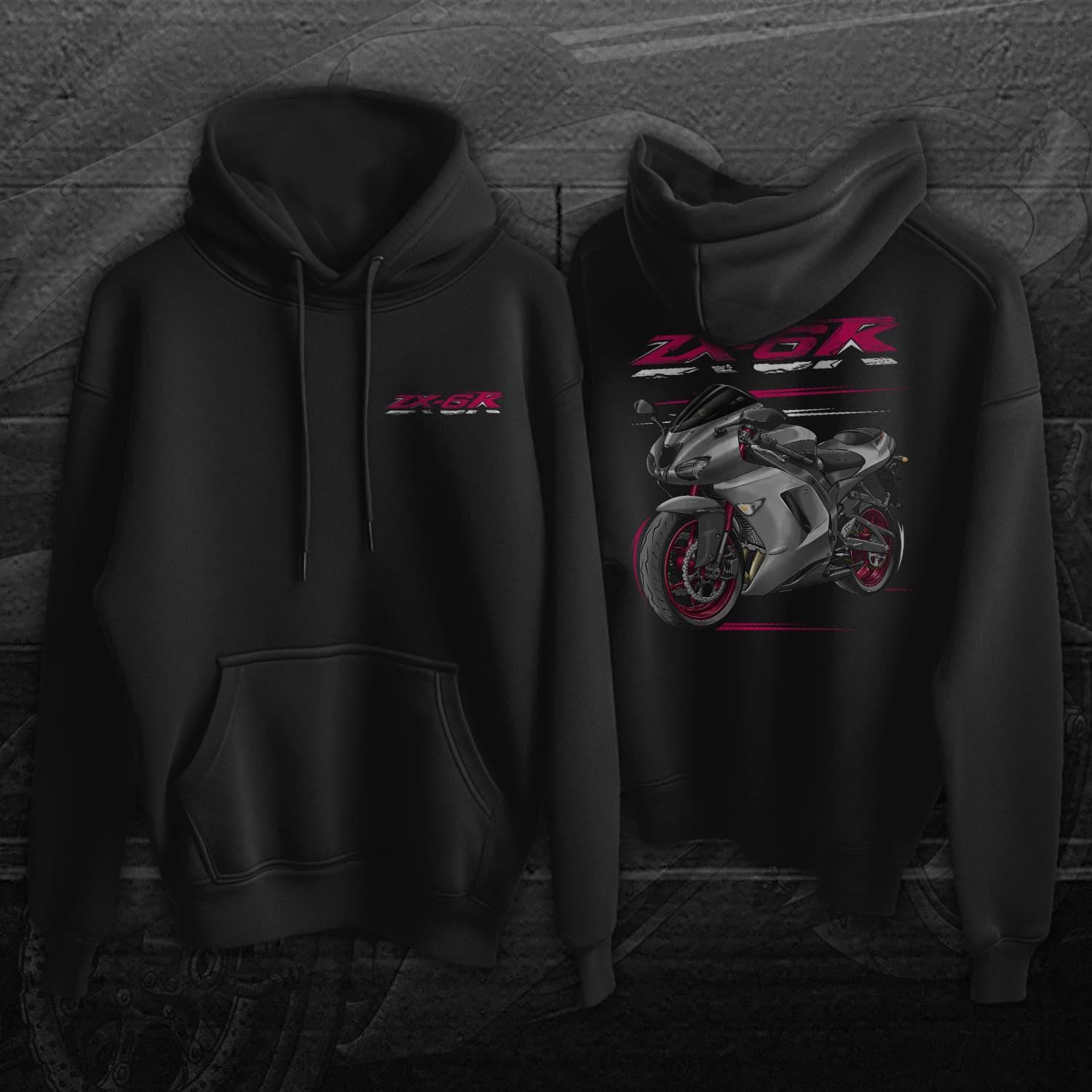 Kawasaki ZX-6R 2007-08 Inspired Hoodie - Motorcycle Sweatshirt for Riders