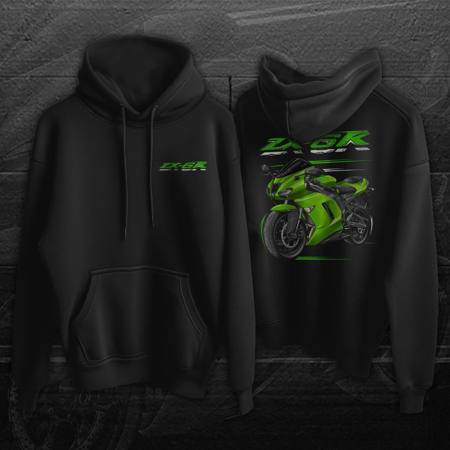 Kawasaki ZX-6R 2007-08 Inspired Hoodie - Motorcycle Sweatshirt for Riders