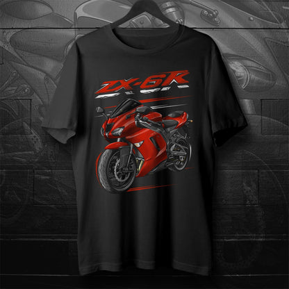 Kawasaki ZX-6R 2007-08 Inspired T-Shirt - Motorcycle Tee Shirt for Riders