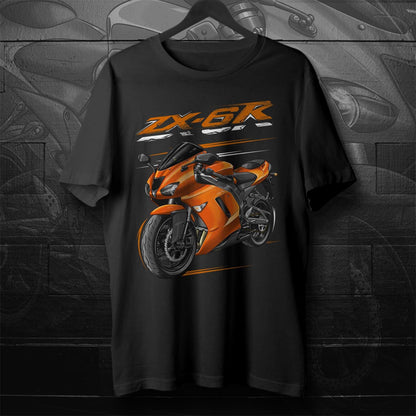 Kawasaki ZX-6R 2007-08 Inspired T-Shirt - Motorcycle Tee Shirt for Riders